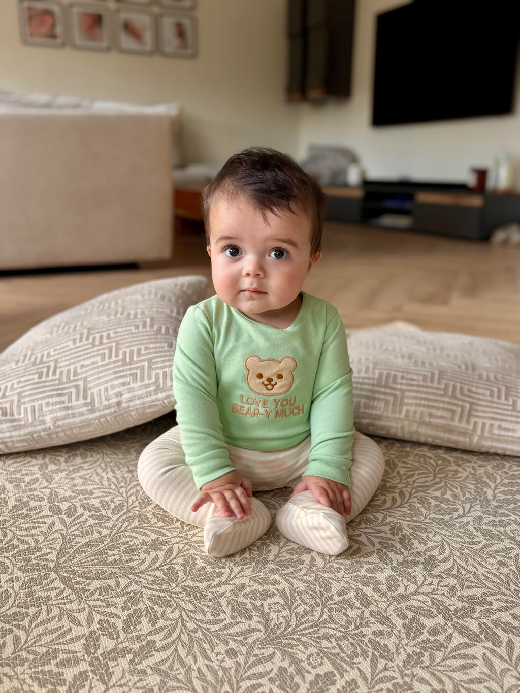 Love You Bear-y Much Stitched Outfit