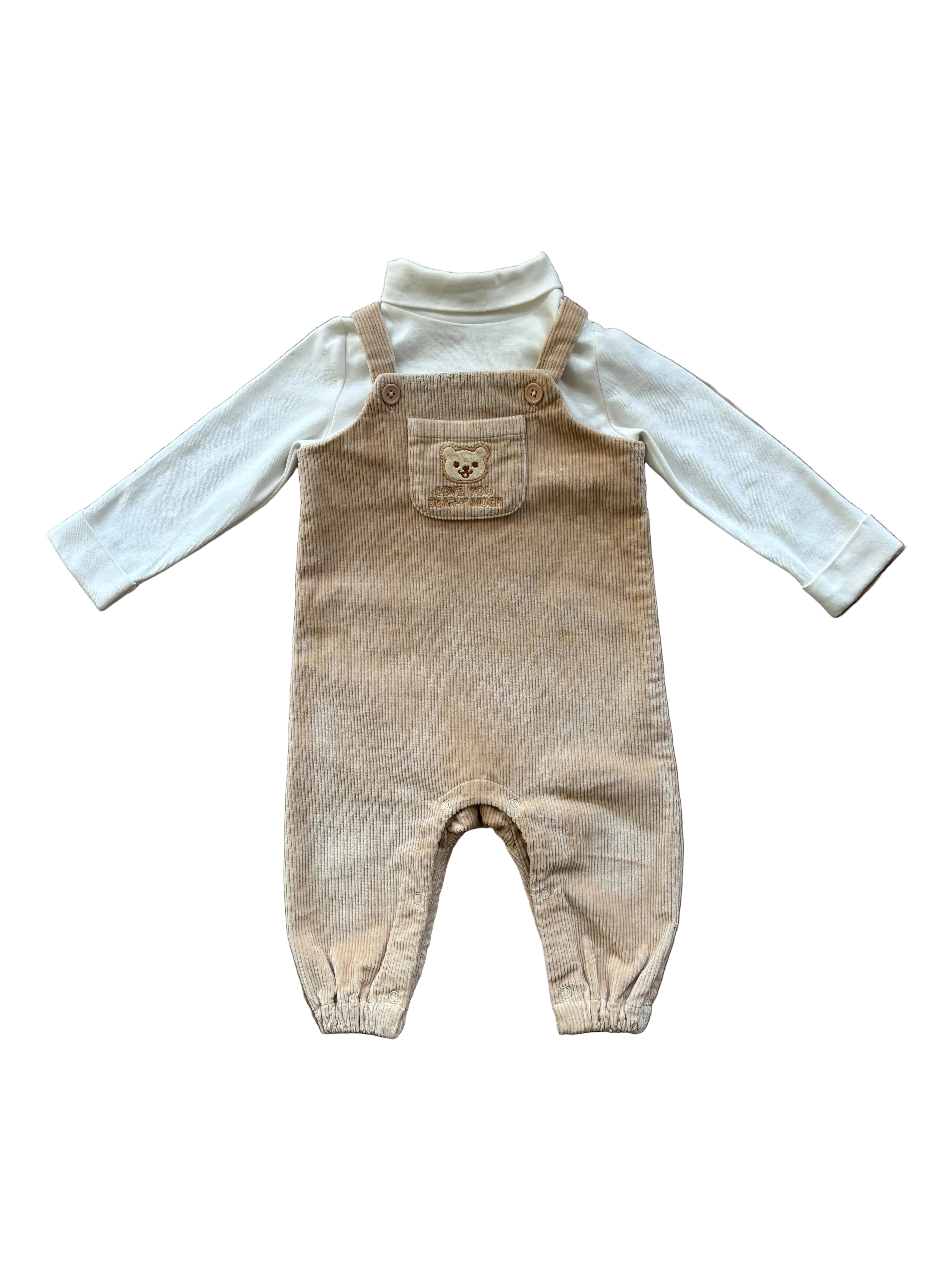 Love You Bear-y Much One-piece Dungarees