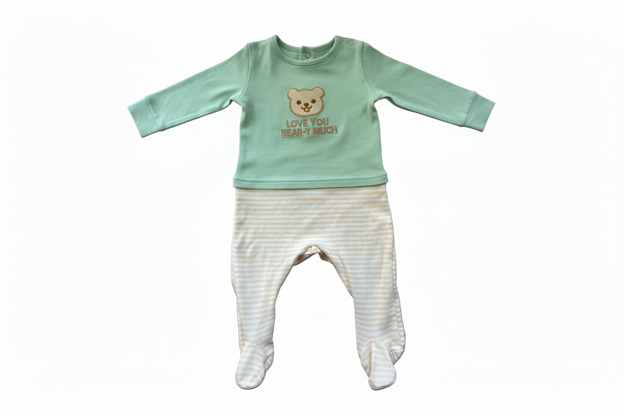 Love You Bear-y Much Stitched Outfit